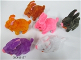 OBL619177 - 灯光毛绒电动萝卜兔