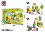 OBL619301 - Educational building blocks - happy farm 54 pieces