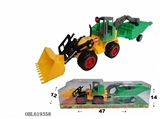 OBL619358 - 仿真液压式惯性农夫推土车拖运泥大斗车(带动作)