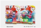 OBL619403 - Transparent dolphins electric music lights bubble gun 