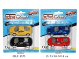 OBL619573 - 1:54回力合金车 2只庄 4款混装