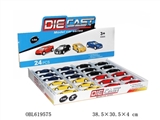 OBL619575 - 1:54回力合金车 24只/展示盒 4款混装