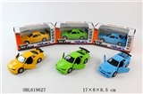 OBL619627 - 1:32合金跑车模 具有回力，开门，带灯光，音乐 包电