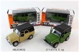 OBL619632 - 1:32越野合金车模 具有回力，开门功能