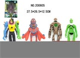 OBL621081 - 9-13 inch touch acousto-optic evade glue BEN10 doll (4) in bulk