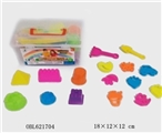 OBL621704 - 1000 grams of educational power sand with sand castle Painting of flowers and set of sand shovel bam