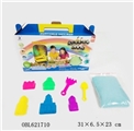 OBL621710 - 500 grams of educational power sand with the princess castle sand shovel bamboo rake suits