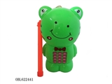 OBL622441 - Lantern flashing frog doll with a lantern in hand