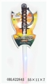 OBL622641 - Bronze 3 lights 3 color flashing swords