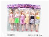 OBL622690 - 11.5寸公主实身活手3款2色