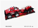 OBL624069 - 惯性拖板车(红色)