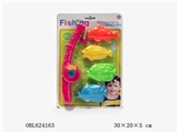 OBL624163 - Fishing board/rod 4 color mixed non-magnetic