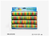 OBL625292 - Mixed color rainbow ring 24 PCS