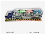 OBL625297 - 惯性喷漆拖头车+3沙滩车