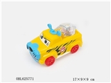 OBL625771 - Pull the light snow cartoon tiger car