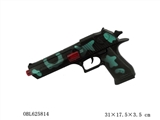 OBL625814 - Silver Green Camouflage flint gun