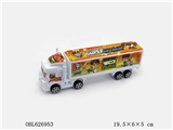 OBL626953 - 惯性BEN10货柜车（红  绿两色混装）