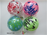 OBL627139 - 9 inches large butterfly color printing ball