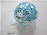 OBL627142 - 9 inches color printing ball the cat