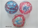OBL627145 - 9 inches transparent ocean color printing ball