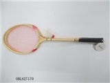 OBL627170 - Wooden badminton racket ball