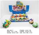 OBL627182 - 展示盒惯性卡通工程车（12只装）
