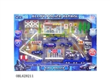 OBL628211 - 警察套装（合金滑行）