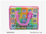 OBL629709 - 积木手提袋（英文、数字卡通图案）58PCS