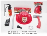 OBL630297 - Fire suit red fire hat set