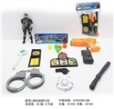OBL630329 - 警察小套装乒乓枪10件套