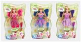 OBL630664 - 11.5-inch real kabibi butterfly fairy with light wings and comb