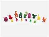 OBL630788 - Two dinosaurs, orange