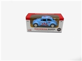 OBL630900 - 1：32合金回力甲虫老爷车 可开门 俄文车身印花纹图案