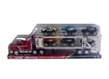 OBL632524 - 惯性双层平板车 拖6只越野警车