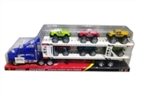 OBL632525 - 惯性双层平板车 拖6只越野赛车
