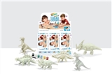 OBL633056 - Coloured drawing or pattern of dinosaurs