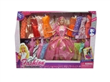 OBL633421 - Barbie princess with 18 pieces of clothing