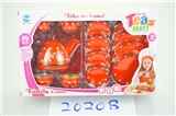 OBL634501 - Red dot printed tea sets