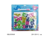 OBL635849 - Whiteboard magnetic Russian letters (with pen brush)