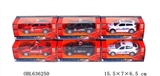 OBL636250 - 1:36警察/消防/医疗合金车（回力开门灯光音乐）