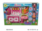 OBL636441 - The pink pig sister tableware with four the pig