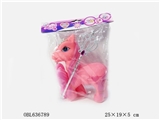 OBL636789 - 高档糖胶马带魔仙棒加马镜子加马梳子