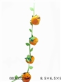 OBL637231 - Door hang a string of four stereo pumpkin