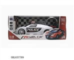 OBL637789 - Cross the bugatti a police car with a 3 d light