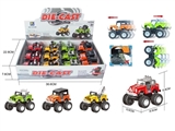 OBL637826 - 4 alloy spring stunt inertia jeep (12 / box)