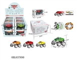OBL637890 - 2 alloy spring inertia taxi head stunt car (12 / box)