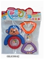 OBL638642 - Rotating the angel wing bell cartoon monkey a bell