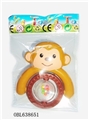 OBL638651 - Four color cartoon monkey a bell