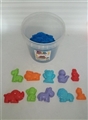 OBL638718 - DIY 太空沙1KG10个动物桶装