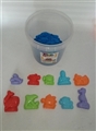 OBL638719 - DIY 太空沙1KG10个海洋动物桶装